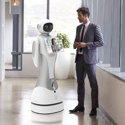 迎宾讲解机器人医院前台博物馆语音导览酒店商场展厅宣传自主带路图2
