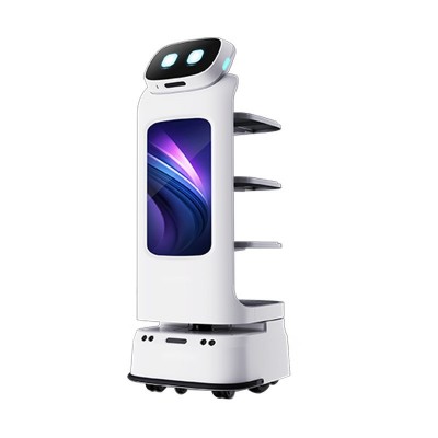 智能送餐机器人饭店酒店餐厅传菜送菜语音对话广告宣传迎宾领位图5