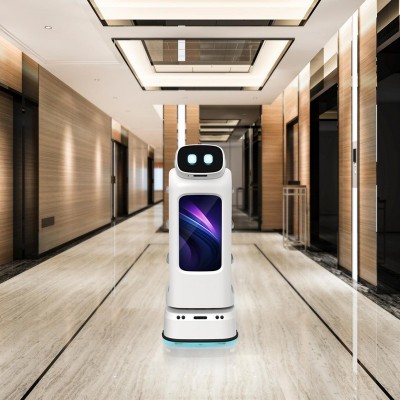 智能送餐机器人饭店酒店餐厅传菜送菜语音对话广告宣传迎宾领位图3