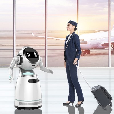 大型智能迎宾讲解机器人博物馆政务大厅接待宣传语音交互自动回充图3