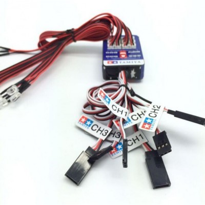 田宫车灯 智能模型联动灯 12灯遥控车灯 模型爆闪灯图3