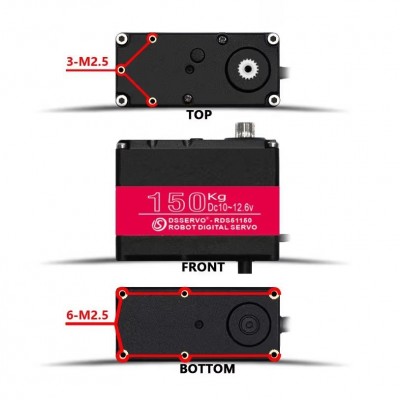 RDS51150 150KG双轴舵机 DS51150数字大扭力 高精度 达盛DSservo图5