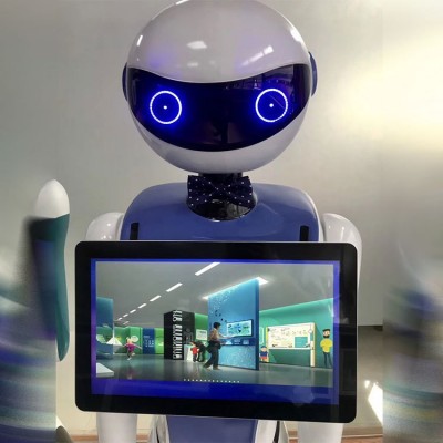 询问答主动迎宾人脸识别语音交互讲解前台接待机器图3