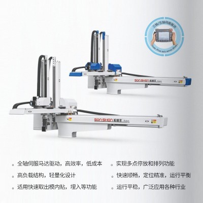 工业机械臂五轴伺服框架机械手 注塑机专用上下料自动化手臂直供图2