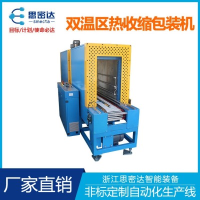 通用双温区热收缩包装机高低温双炉配合作业