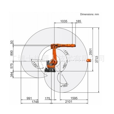 KR50 R2100臂展2101mm负载50kg 通用机器人图4