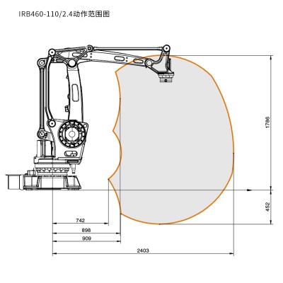 臂2.4米载110kg码垛喷涂搬运机器人图4