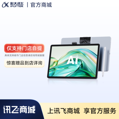 科大讯飞人工智能旗舰学习机T30 Lite 12.5英寸护眼大屏 中高考同源技术 星火+DeepSeek双AI模型 8+512G