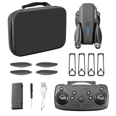 E88无刷电机无人机光流定位四轴飞行器4k双摄像强力抗风遥控飞机图5