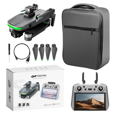 S155跨境三轴无刷四轴飞行器带屏遥控飞机避障光流高清摄像无人机图4