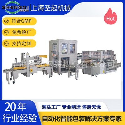 上海源头厂家食用油橄榄油植物油调味品自动开箱装箱封箱码垛系统图3