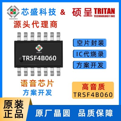 TRITAN硕呈芯片TRSF4B060A语音芯片14脚封装语音空片电子提示音IC