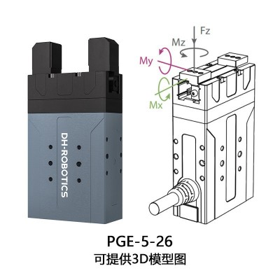 夹爪PGE系列机械臂夹持搬运伺服平行电爪可调机械夹爪机器人智能图3