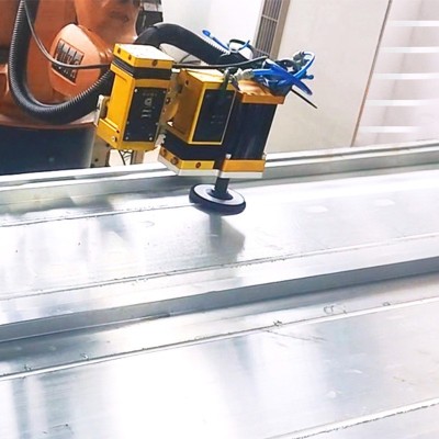 大儒科技汽车部件尾翼打磨天窗去焊缝DFC力控系统智能自动机器人