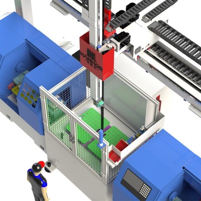厂家全自动码垛生产线上下料机械手一拖二机床料数控机械手图4