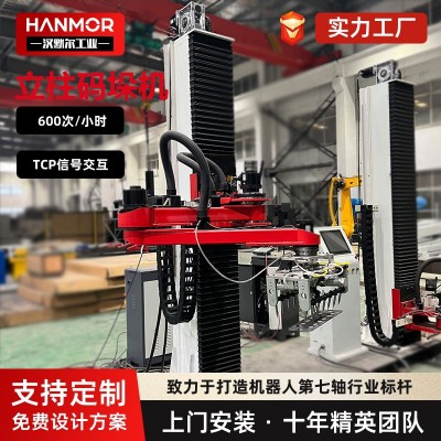 厂家供应码垛机立柱式旋转吊臂机器人自动码垛机立柱码垛机器人