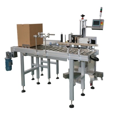 全自动实时打印贴标机侧面贴标快递纸箱包装盒流水线打印贴标签机图5