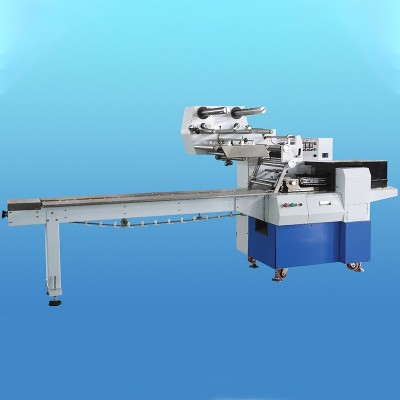 批发全自动食品卧式打包机背封袋型理料线面包饼干三维枕式包装机