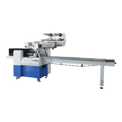 批发全自动食品卧式打包机背封袋型理料线面包饼干三维枕式包装机图4