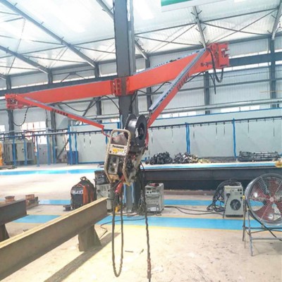 送丝机悬臂 液压旋臂升降臂操作机架 长株潭前臂可折叠焊机空间臂图2