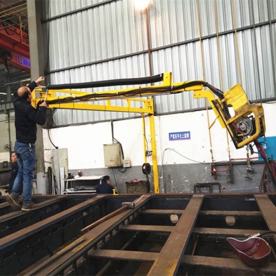 送丝机悬臂 液压旋臂升降臂操作机架 长株潭前臂可折叠焊机空间臂图4