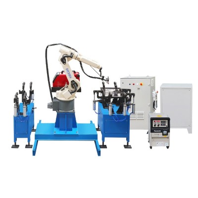 工业自动焊接机器人自动填丝双工位变位铁丝网片氩弧焊6轴机械手图5