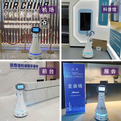 智能接待讲解员机器人导览导购营业大厅美容院前台写字楼博览展会图3