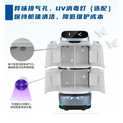 送物送乘智能打电话加密外卖送货送餐W3S酒店出租电梯机器人图2
