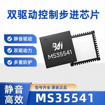 MS35541 瑞盟双通道两相步进电机驱动芯片高精度 自动加减速QFN48图3