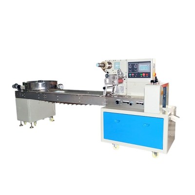 自动高速糖果包装机棉花糖棒棒糖咖啡豆巧克力转盘点数枕式包装机图5