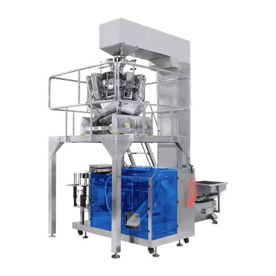 一次性压缩毛巾包装机片状洗脸巾外袋给袋式包装机自立袋打包机图5