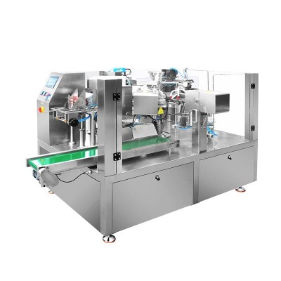 盛威预制袋压缩毛巾装袋机 一次性片状洗脸巾包装机 给袋式包装机图5