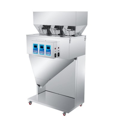 工厂半自动颗粒粉末包装机定量称重灌装机大米杂粮茶叶坚果分装机图3