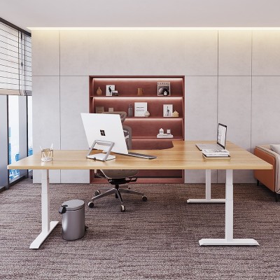 畅腾加工定制电动升降桌智能 转角L型三电机升降办公桌腿升降桌架图4