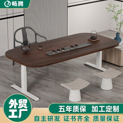 畅腾加工定制家用茶几升降桌 矮款双电机三节桌腿矮行程升降桌架图3