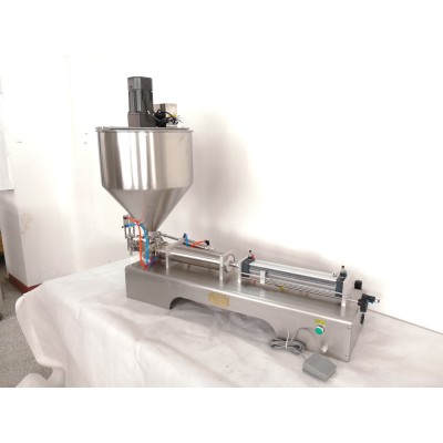 联腾牌 卧式气动搅拌酱料灌装机 豆瓣酱灌装机 浓浆灌装机图2