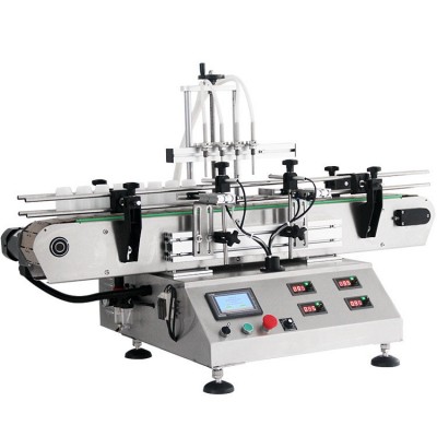 全自动四头磁力泵灌装机桌面式香水白酒自动数控液体灌装生产线图5