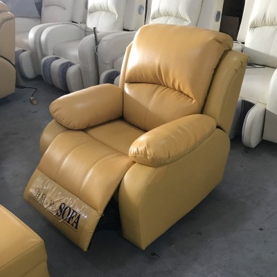工厂批发客厅现代休闲电动功能单人沙发可躺会所皮制沐足沙发图4