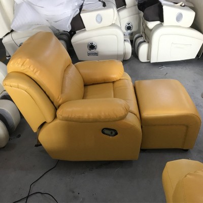 工厂批发客厅现代休闲电动功能单人沙发可躺会所皮制沐足沙发图3