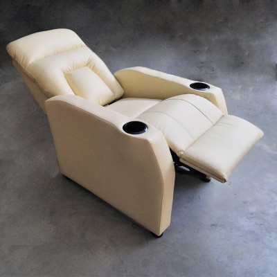 厂家批发影厅影吧可躺单人位皮制小沙发多功能迷你型家庭影院沙发图4