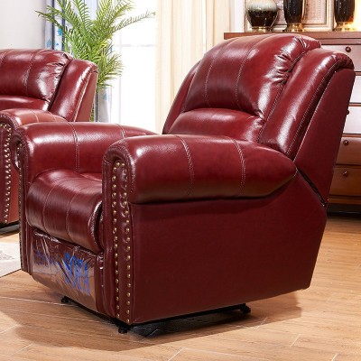 头等太空电动舱多功能单人躺椅客厅真皮沙发三人组合头层牛皮图2