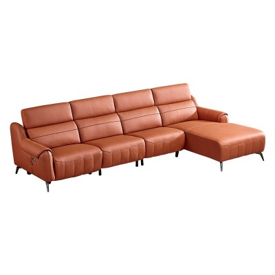 简约头等真皮多功能舱沙发大小户型组合现代意式极简客厅电动沙发图5