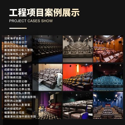 私人别墅家庭影院沙发电动沙发影音室功能豪华舱影视厅真皮沙发椅图4