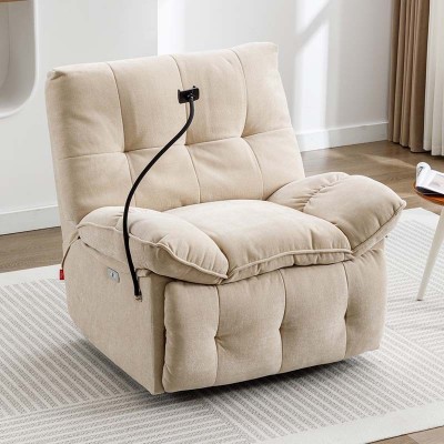 太空舱头等懒人沙发云朵可摇可转多功能电动布艺单人客厅卧室阳台图3