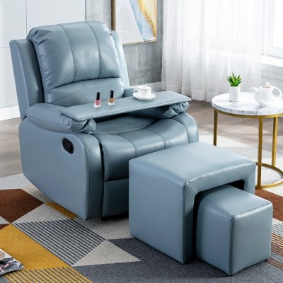 头等太空舱沙发单人摇科技布艺美甲美睫美足懒人电动多功能电脑椅图2