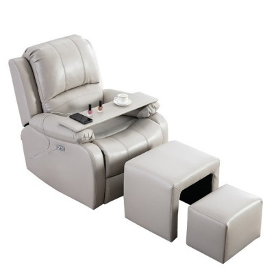 头等太空舱沙发单人摇科技布艺美甲美睫美足懒人电动多功能电脑椅图5