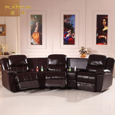 头等太空舱懒人沙发电动单人三人家庭影院组合美甲真皮多功能躺椅图2