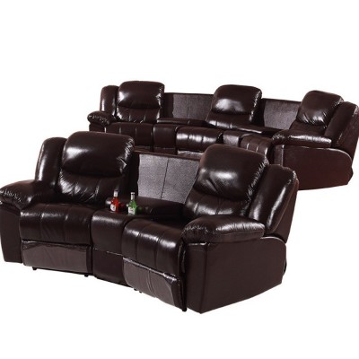 头等太空舱懒人沙发电动单人三人家庭影院组合美甲真皮多功能躺椅图5