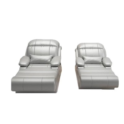 贵妃位沙发床一体两用高密度海绵躺椅懒人沙发头层牛皮电动沙发图4