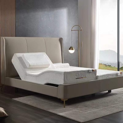 电动床工厂多功能按摩智能床分体电动床垫卧室可定制加宽乳胶图3